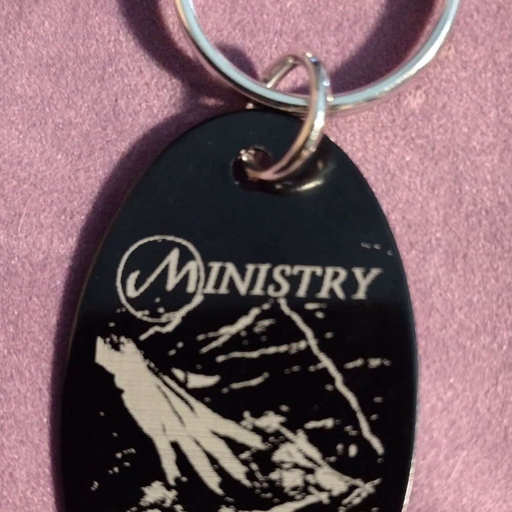 Ministry Black Keychain